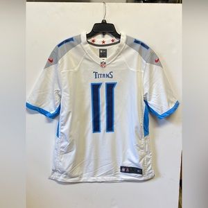 EUC AJ Brown Tennessee Titans White Nike Football Jersey SZ L